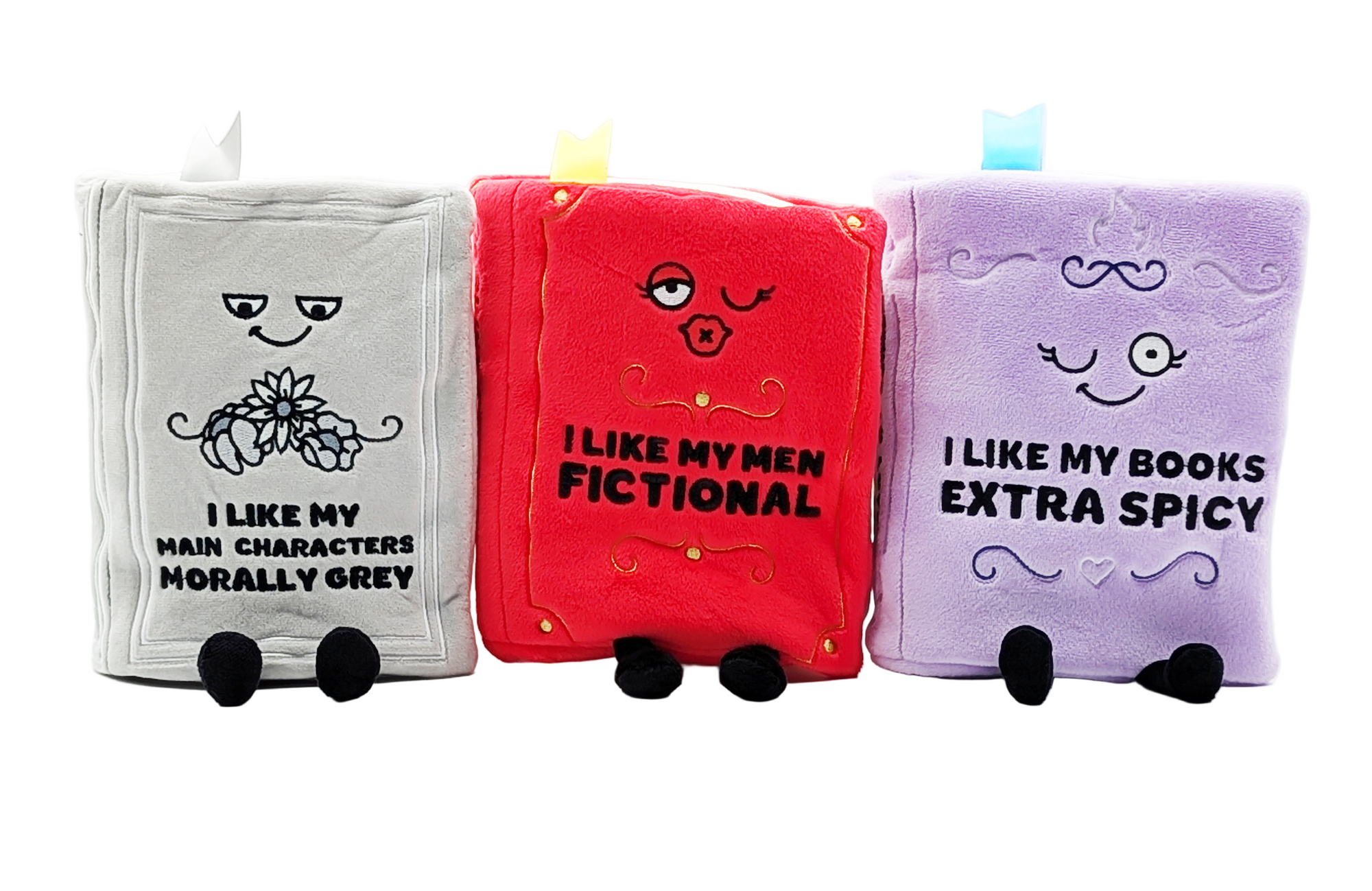 All 3 Smut Book Plushies