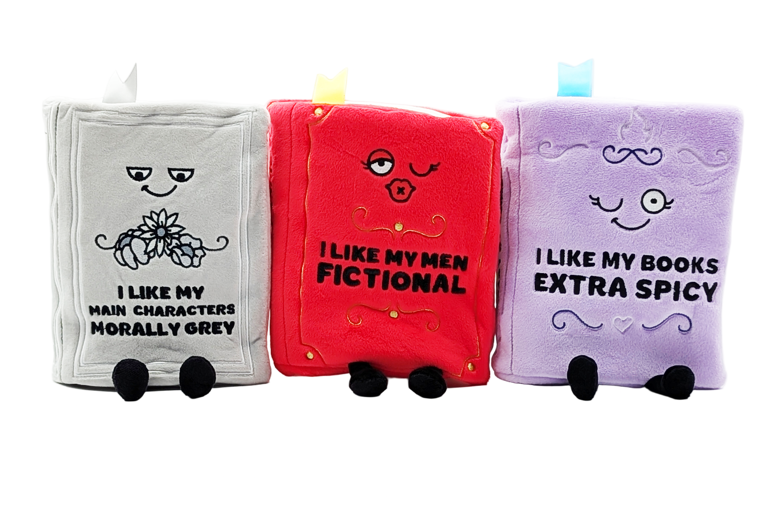 All 3 Smut Book Plushies
