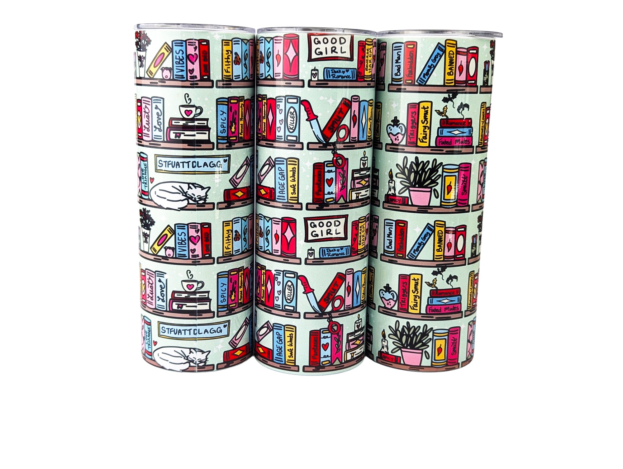 Book Shelves tumbler