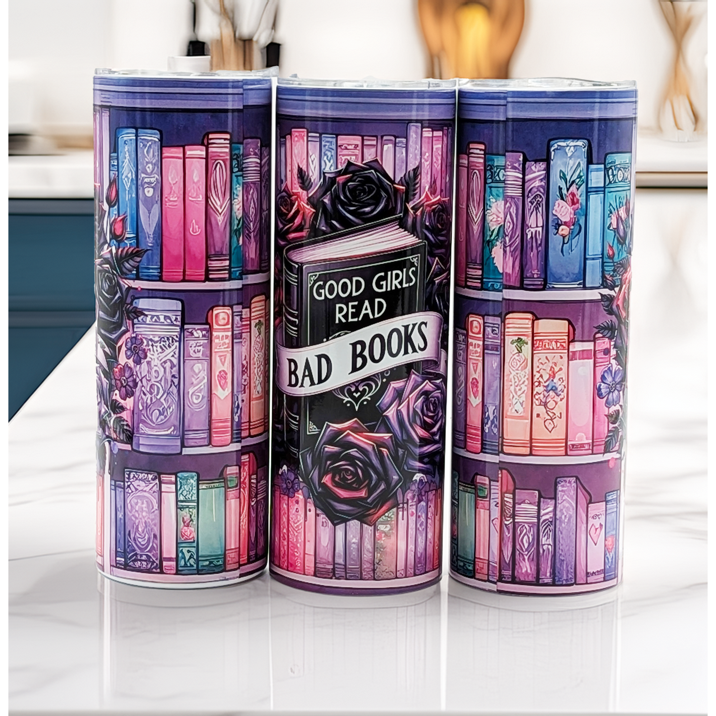 “Good Girls Read Bad Books” Smutty Tumbler – 20oz