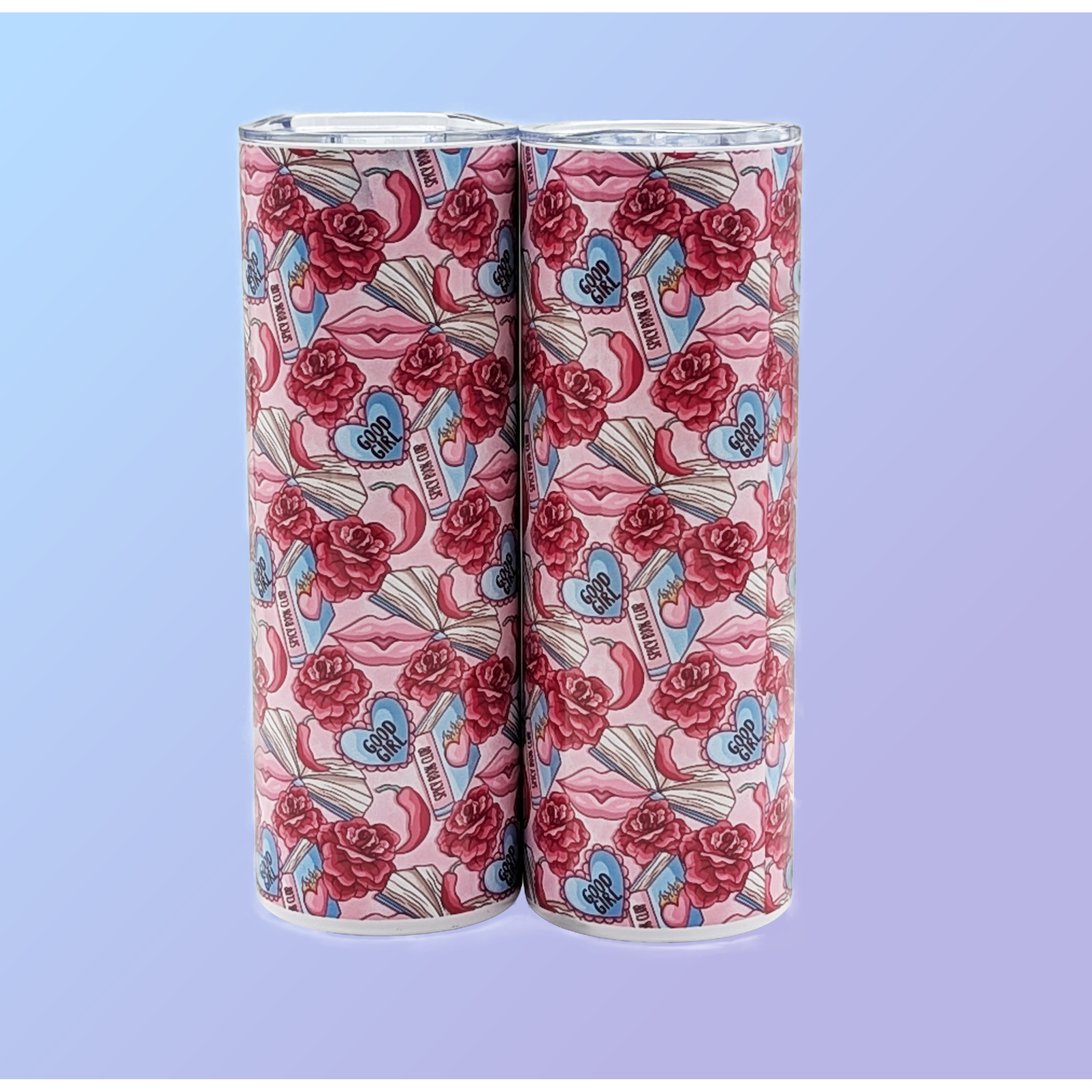 Good Girl Blue Hearts Tumbler