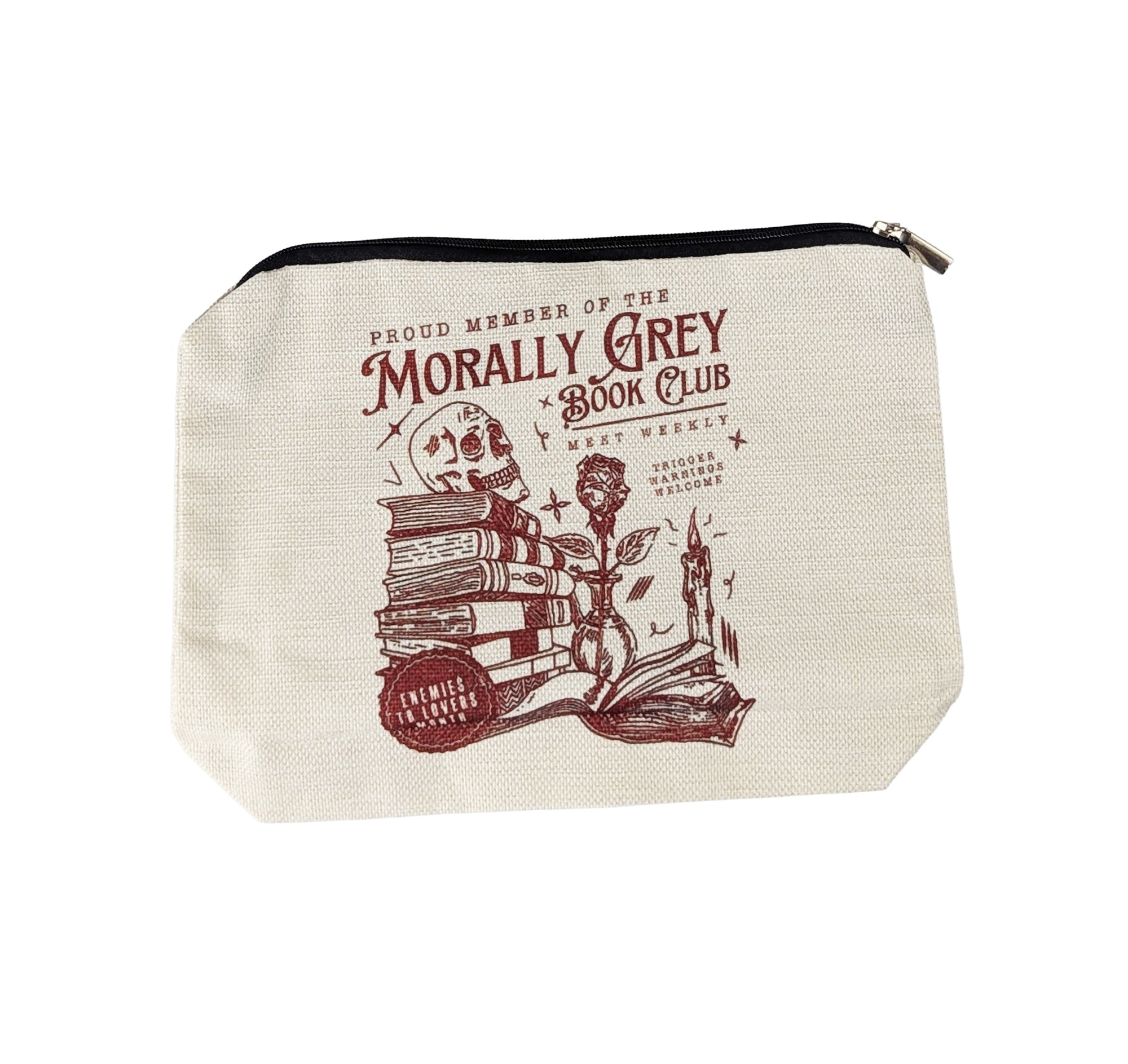 Morally Gray Book Club makup bag