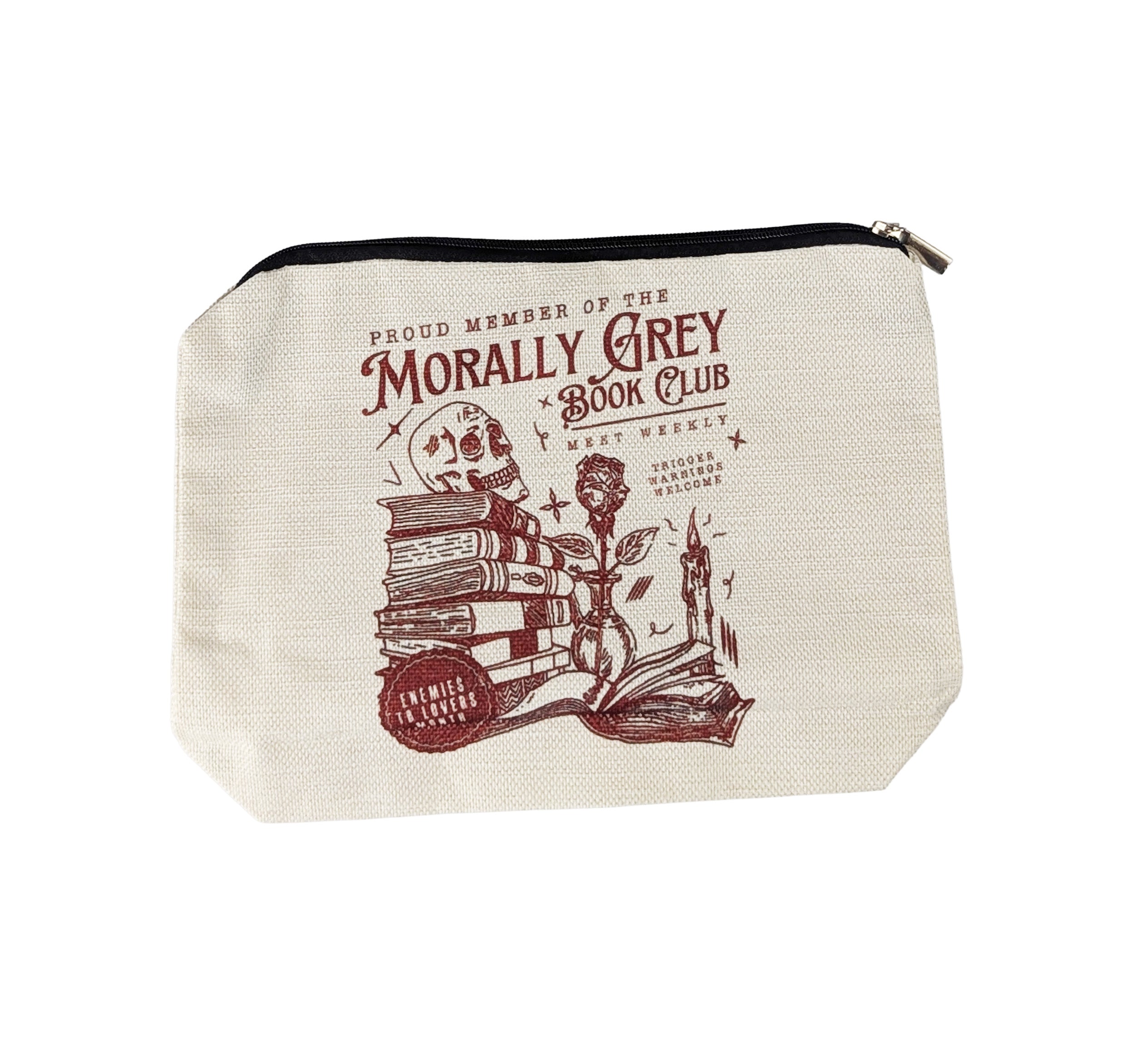 Morally Gray Book Club makup bag