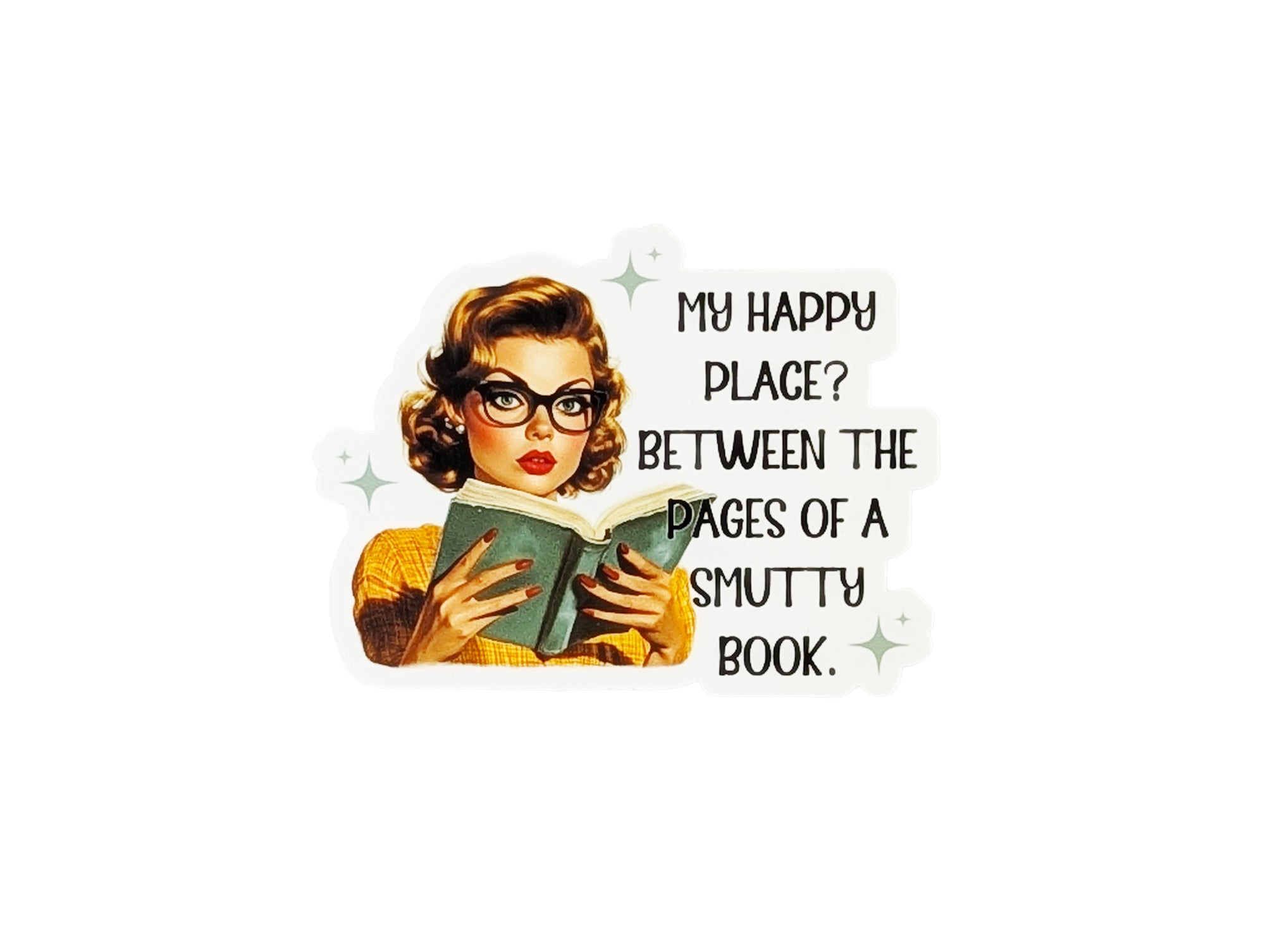 “My Happy Place” Sticker — Where the Chapters Get Hotter 🔥