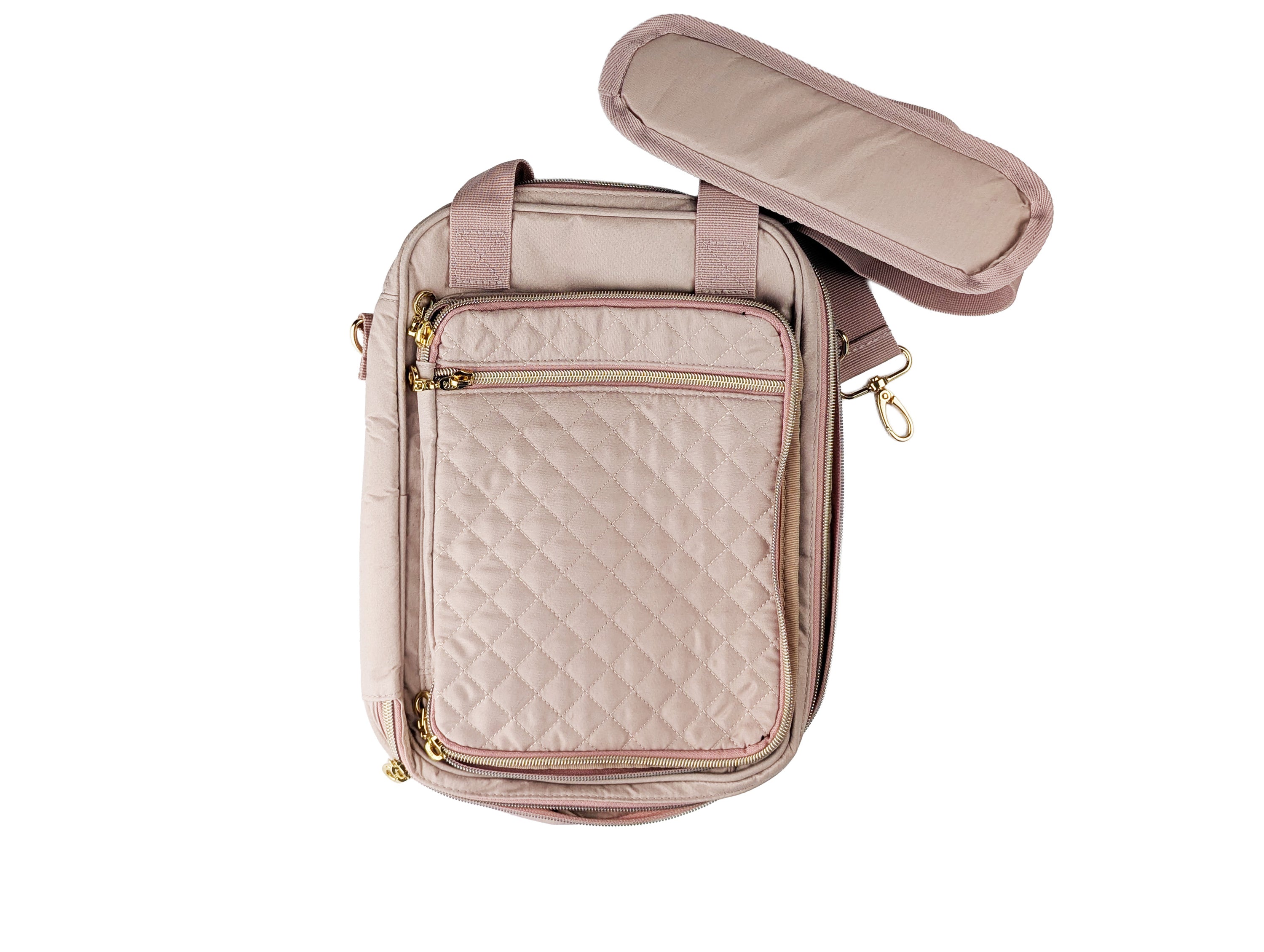 Smutty Bible Book Cover — Quilted Black with Shoulder Strap