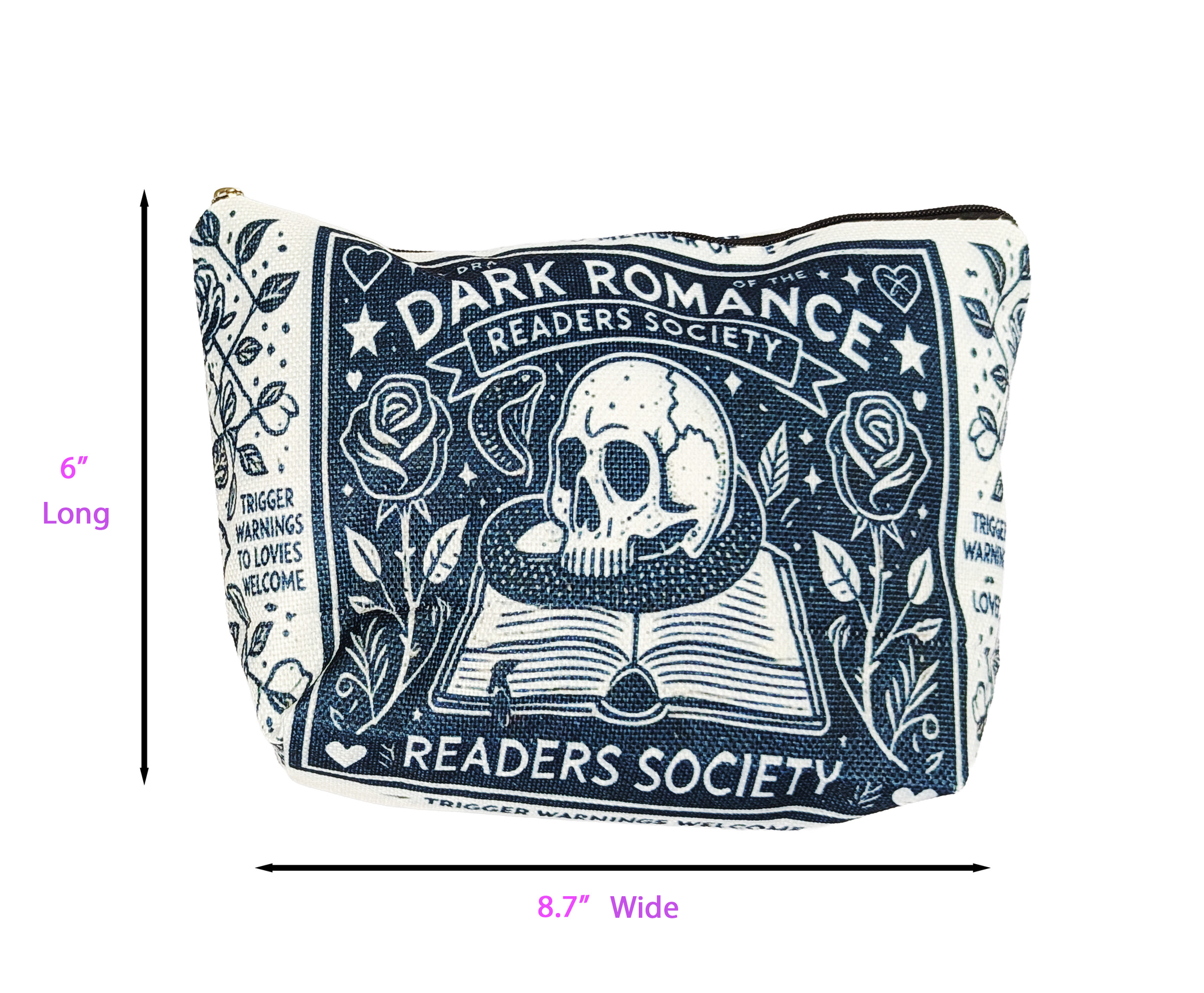 🖤 Dark Romance Readers Society Makeup Bag