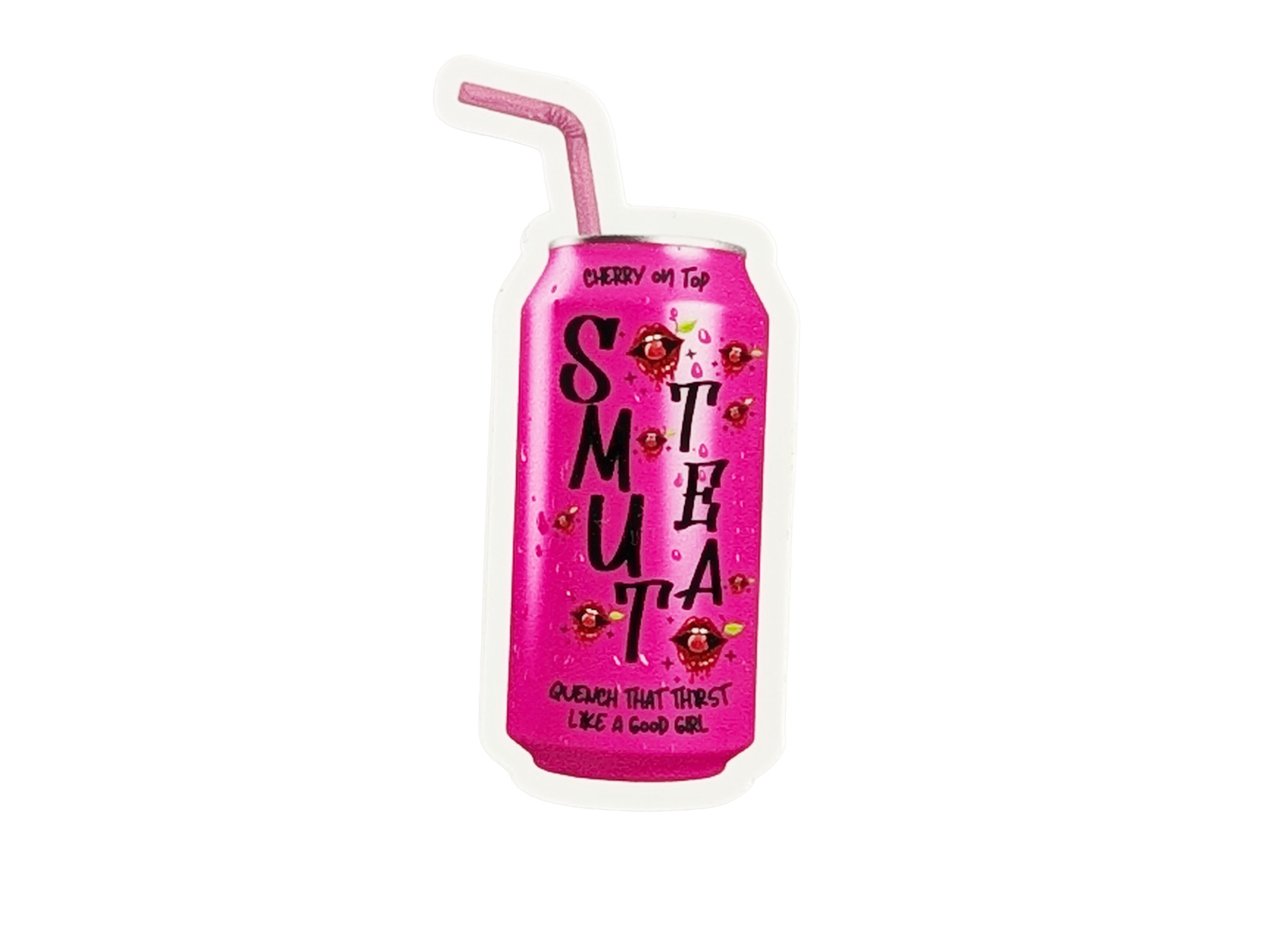 Smut Tea Dark Pink Sticker