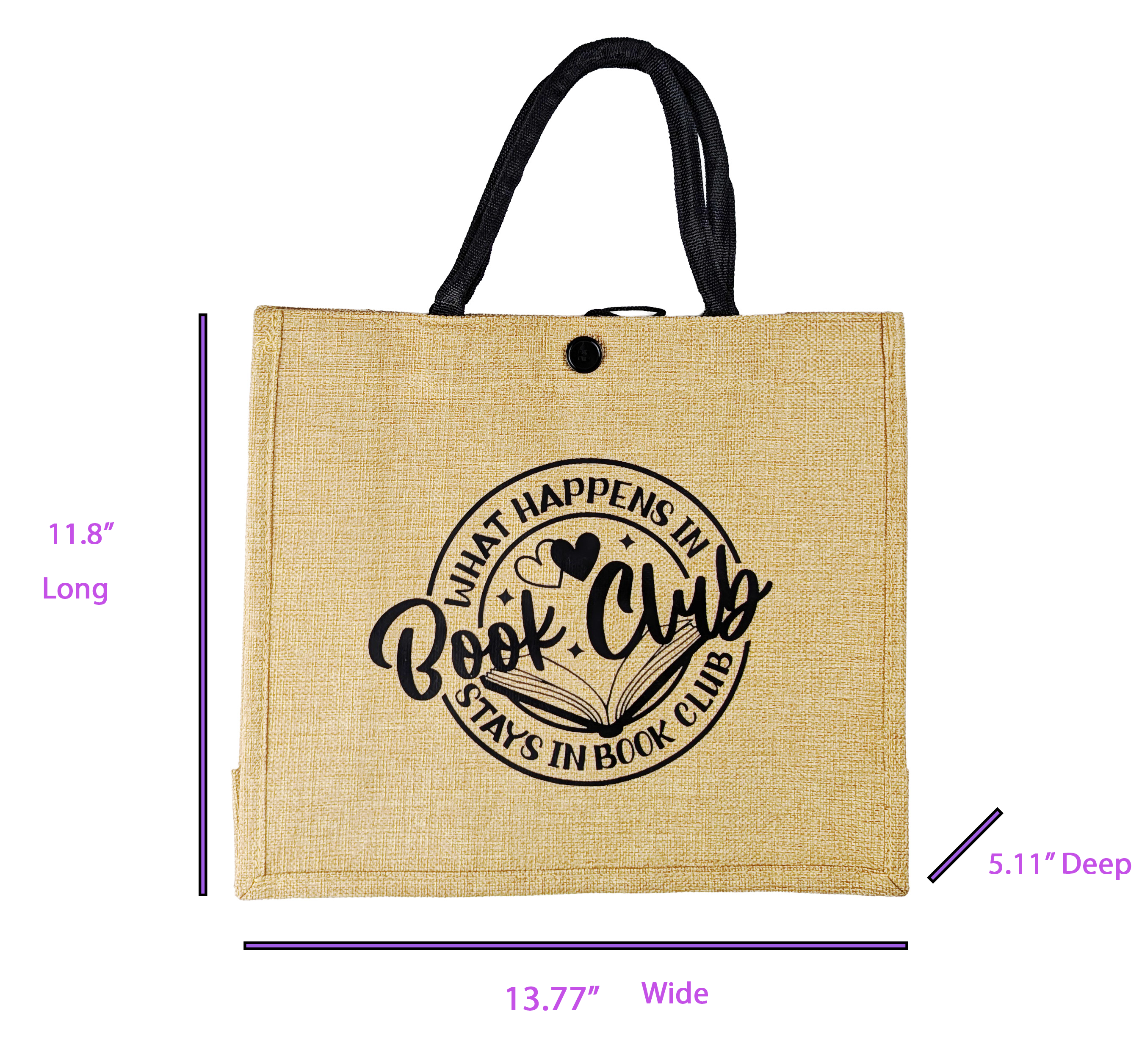 💋 What Happens in Book Club Tote Bag