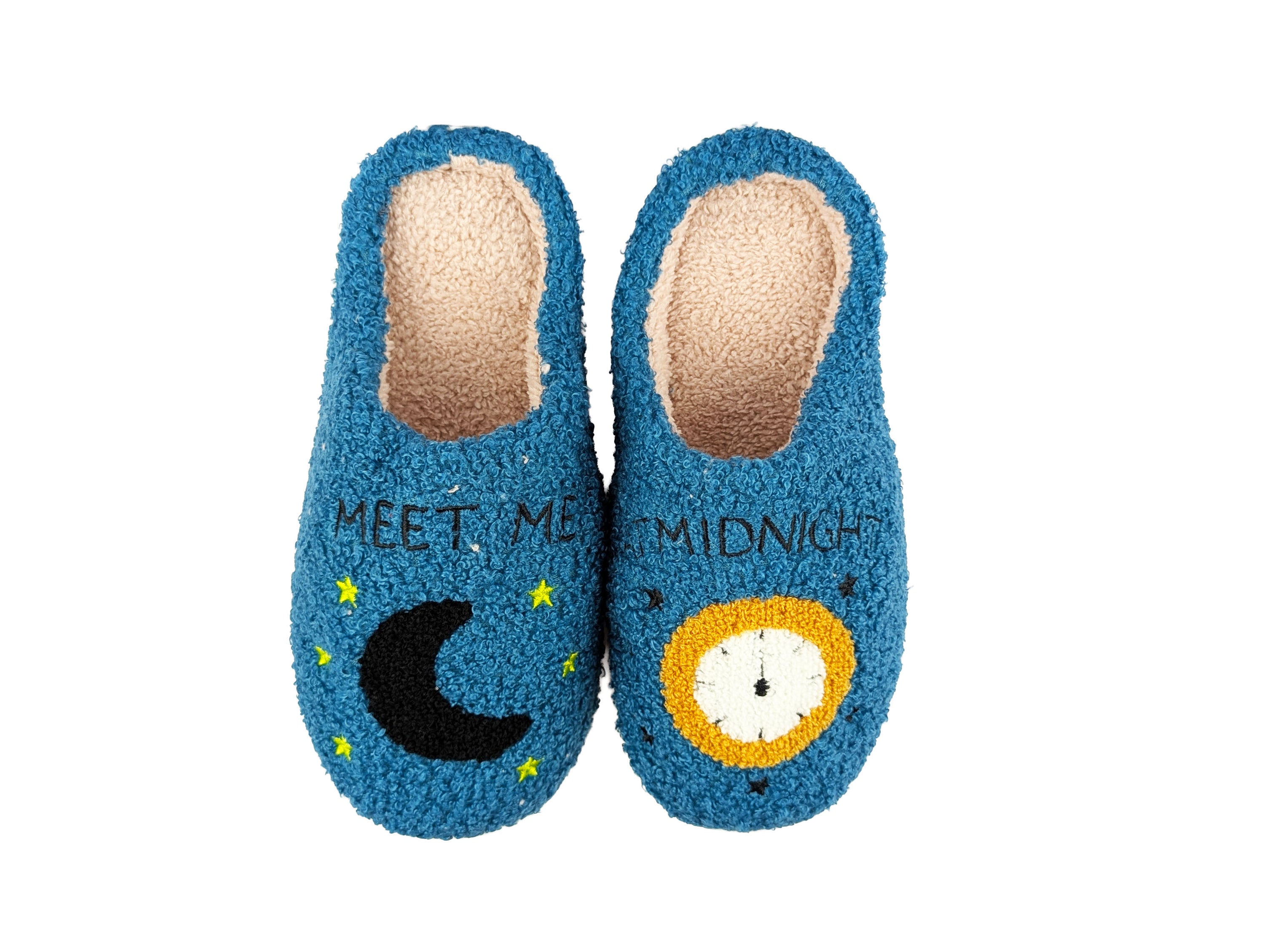Meet Me At Midnight Blue Slippers